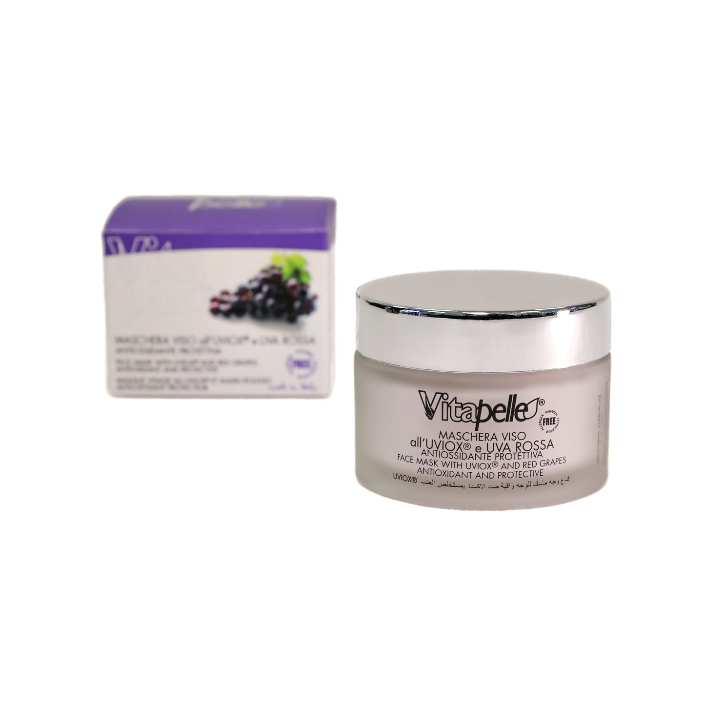 Maschera Viso Uviox e Uva Rossa 50 ml