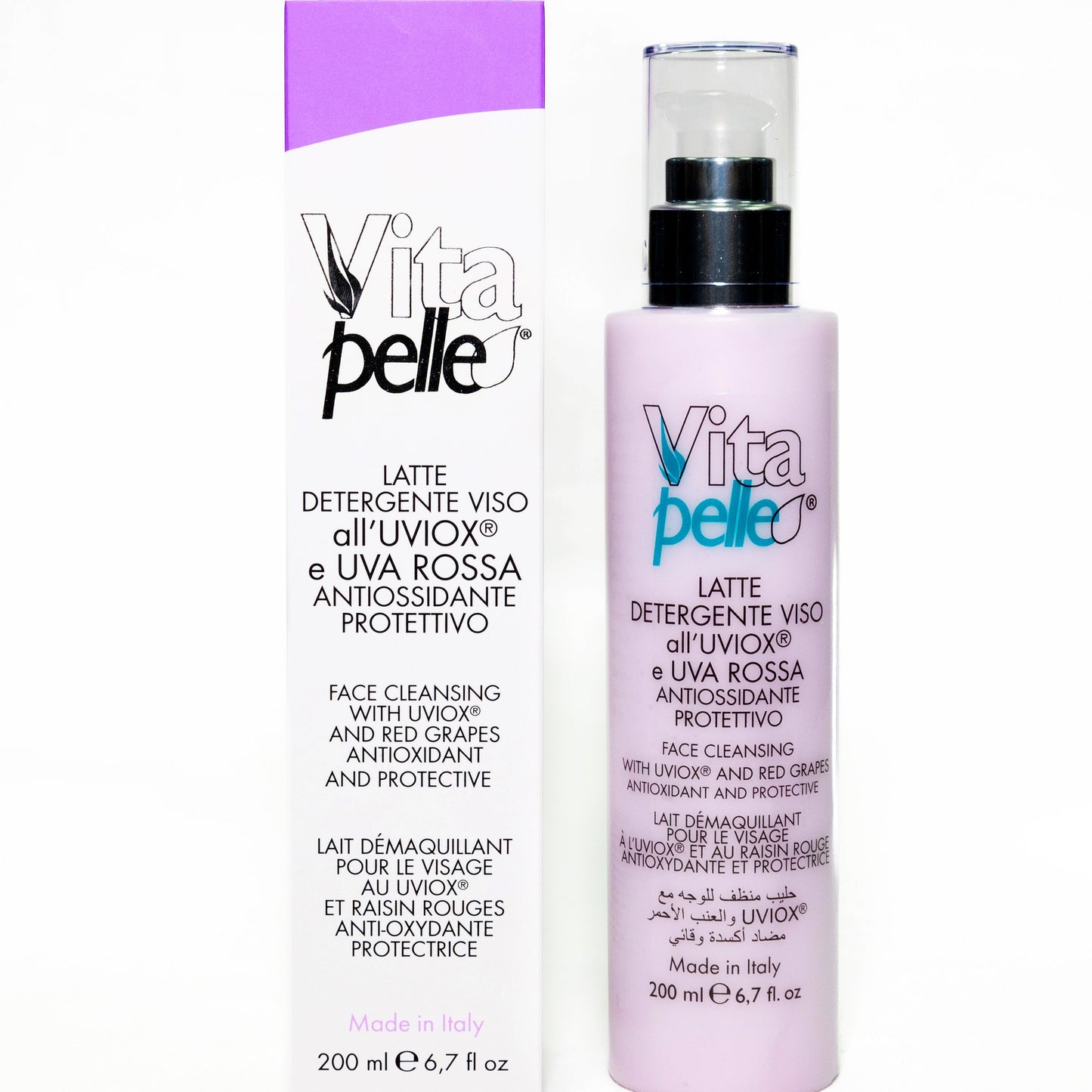 Latte Detergente Viso Uviox 200 ml