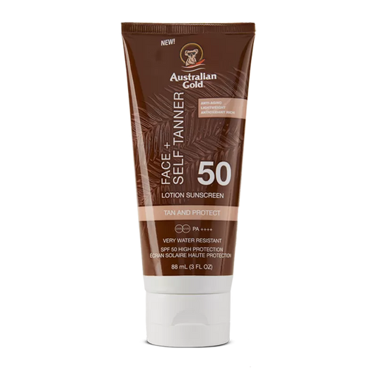 Australian Gold Crema Viso SPF 50 Autoabbronzante