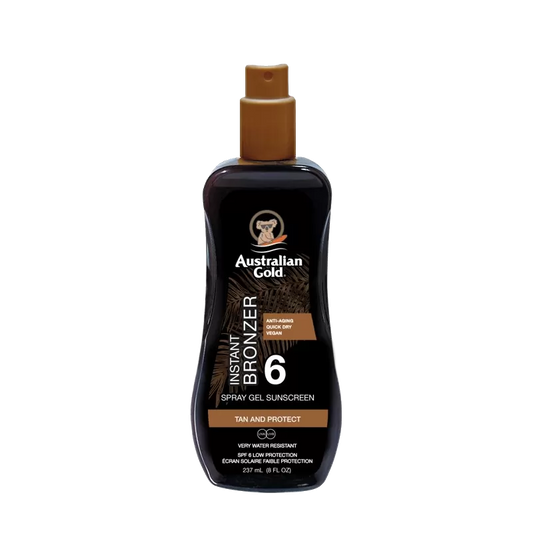 Australian Gold Spray Gel Abbronzante SPF 6 con Bronzer